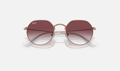Ray-Ban RJ9565S Junior Jack Or rose de face, branches fermées
