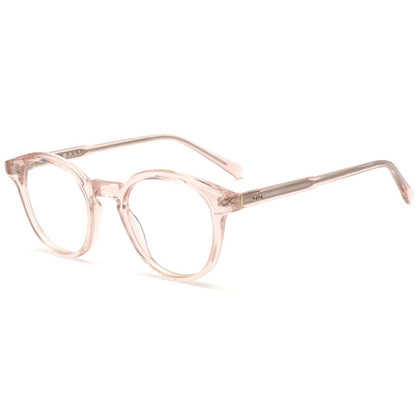 Bali Hill rose translucide - monture optique carrée en acétate