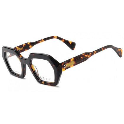 Bali Lemon noir et écaille - monture optique pentagonale en acétate