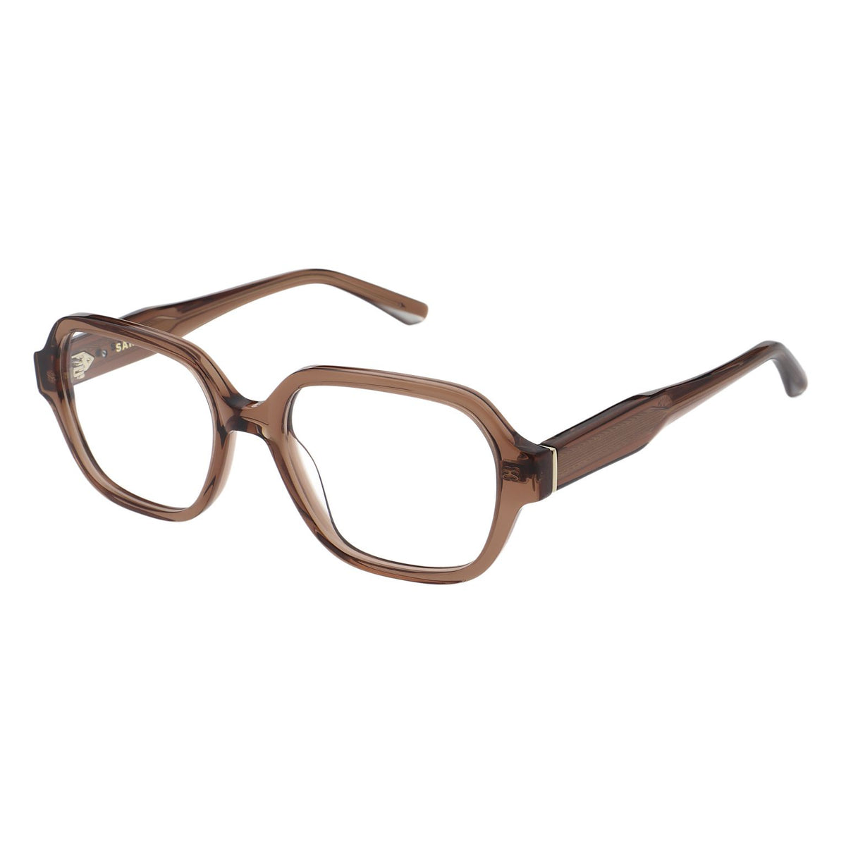 Sandro SD2062 brun rosé - monture optique femme hexagonale