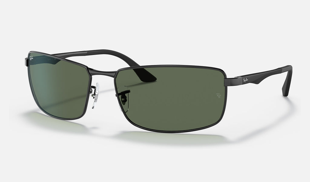 Ray-Ban RB3498 Noir de trois-quarts