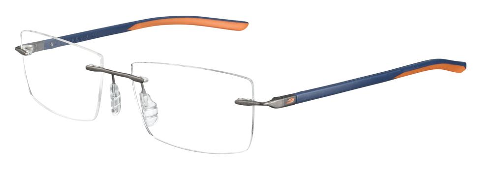 Julbo Summit 51 bleu et orange - monture optique percée en titane
