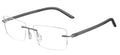 Julbo Summit 55 gris et noir - monture optique percée en titane