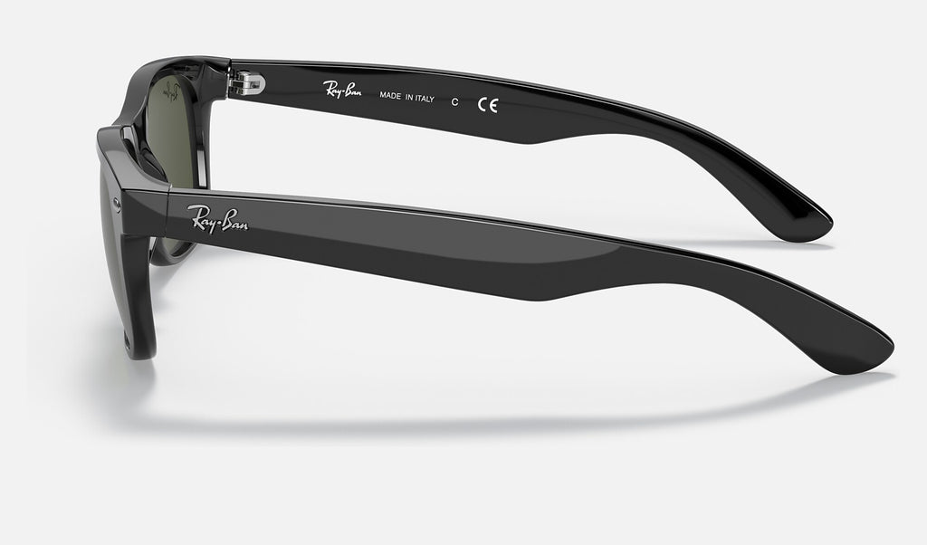 Ray-Ban RB2132 New Wayfarer Noir de profil