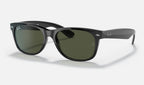 Ray-Ban RB2132 New Wayfarer Noir de trois-quarts