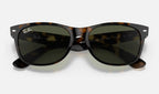 Ray-Ban RB2132 New Wayfarer Écaille de face, branches fermées