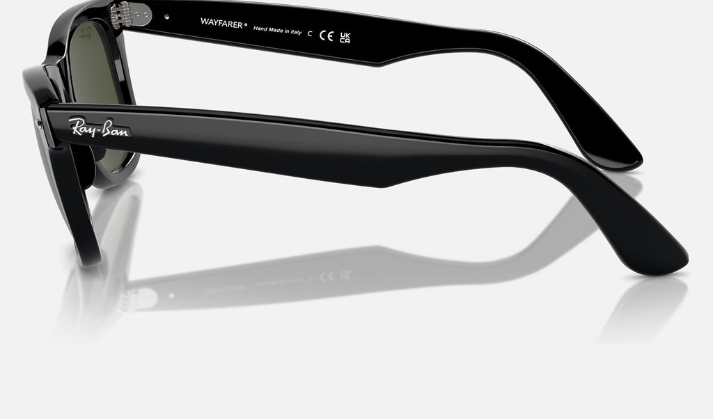 Ray-Ban RB2140 Wayfarer Noir de profil