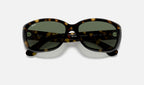 Ray-Ban RB4101 Jackie Ohh Havane clair de face, branches fermées