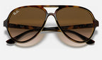 Ray-Ban RB4125 Cats 5000 Havane clair de face, branches fermées