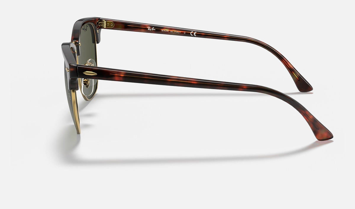 Ray-Ban RB3016 Clubmaster Écaille et doré de profil