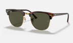 Ray-Ban RB3016 Clubmaster Écaille et doré de trois-quarts