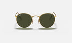 Ray-Ban RB3447 Round Metal Doré de face
