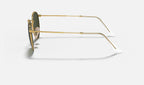 Ray-Ban RB3447 Round Metal Doré de profil