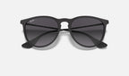 Ray-Ban RB4171 Erika Noir mat de face, branches fermées