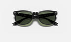 Ray-Ban RJ9052S Junior New Wayfarer Noir de face, branches fermées
