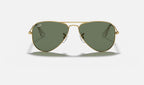 Ray-Ban RJ9506S Junior Aviator Doré de face