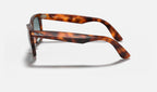 Ray-Ban RB4340 Wayfarer Havane rouge de profil