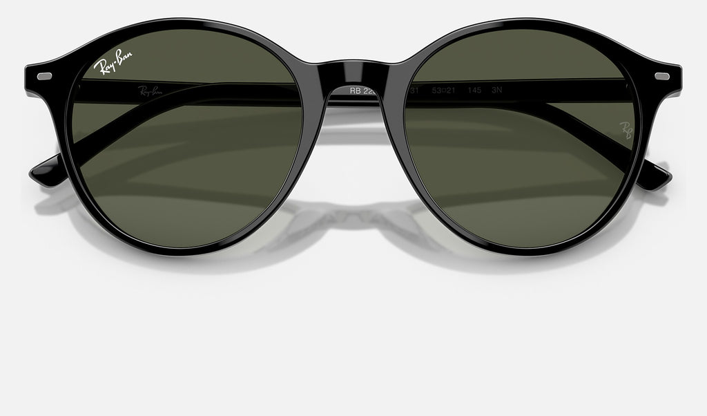 Ray-Ban RB2230 Bernard Noir de face, branches fermées