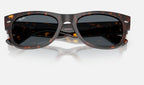Ray-Ban RB0832S Mega Wayfarer II Havane de face, branches fermées