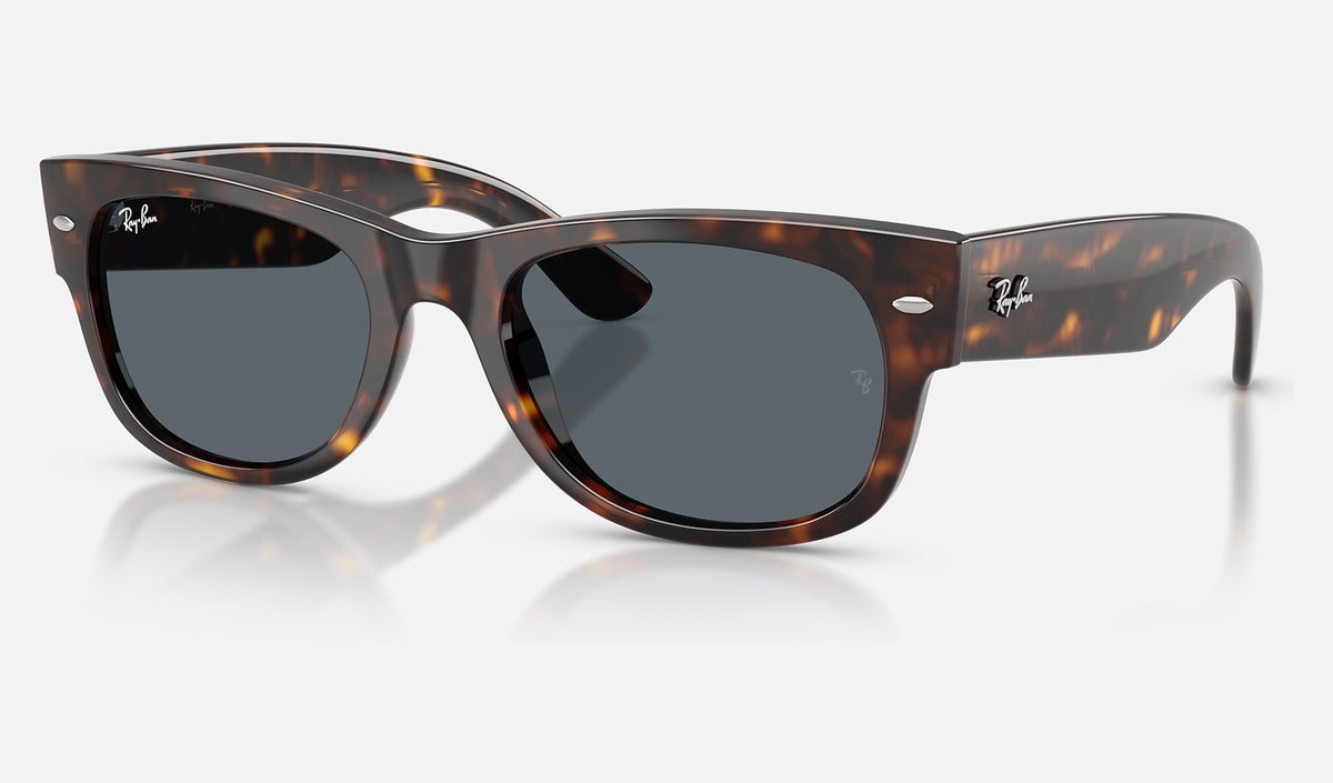 Ray-Ban RB0832S Mega Wayfarer II Havane de trois-quarts