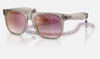 Ray-Ban RJ9069S Junior Justin Gris transparent de trois-quarts