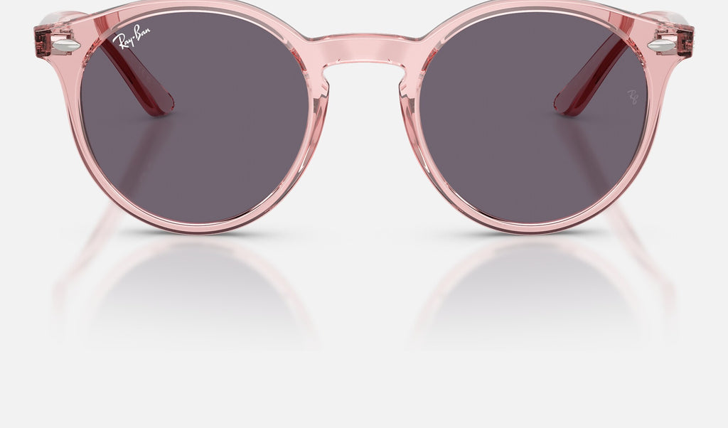 Ray-Ban RJ9064S Rose transparent de face