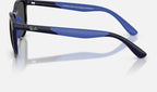 Ray-Ban RJ9077S Bleu foncé de profil