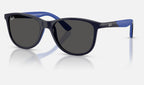 Ray-Ban RJ9077S Bleu foncé de trois-quarts