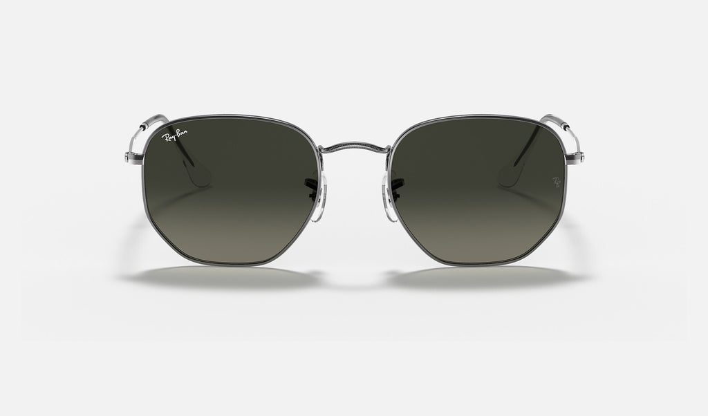 Ray-Ban RB3548N Hexagonal Gunmetal de face