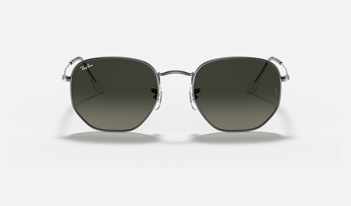 Ray-Ban RB3548N Hexagonal Gunmetal de face