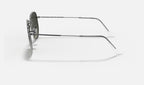 Ray-Ban RB3548N Hexagonal Gunmetal de profil