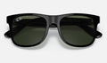 Ray-Ban RJ9069S Junior Justin Noir de face, branches fermées