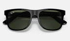 Ray-Ban RJ9069S Junior Justin Noir de face, branches fermées