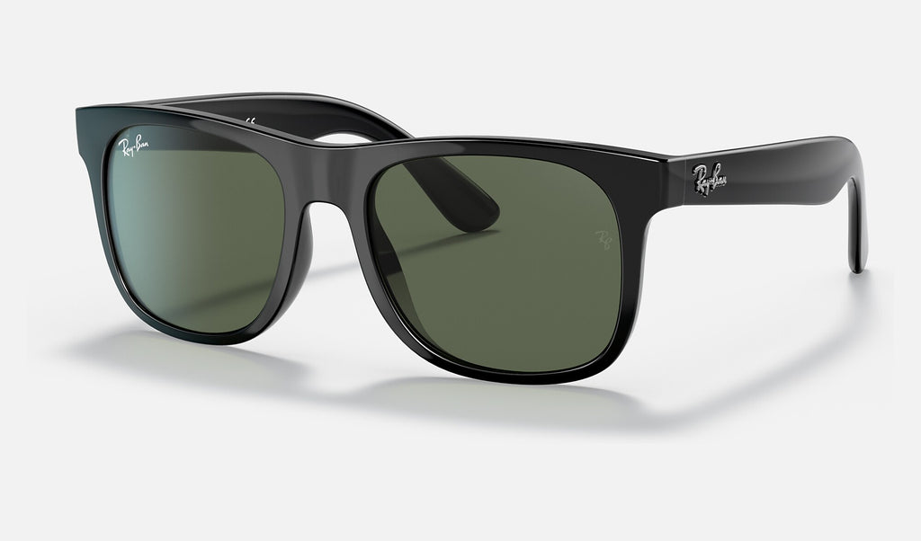Ray-Ban RJ9069S Junior Justin Noir de trois-quarts