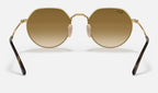 Ray-Ban RB3565 Jack Doré de dos