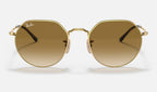 Ray-Ban RB3565 Jack Doré de face