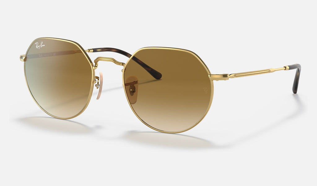 Ray-Ban RB3565 Jack Doré de trois-quarts
