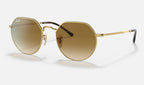 Ray-Ban RB3565 Jack Doré de trois-quarts
