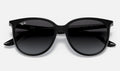 Ray-Ban RB4378 Noir de face, branches fermées