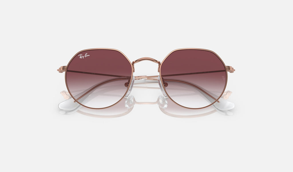 Ray-Ban RJ9565S Junior Jack Or rose de face, branches fermées