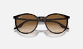 Ray-Ban RB2204 Havane de face, branches fermées