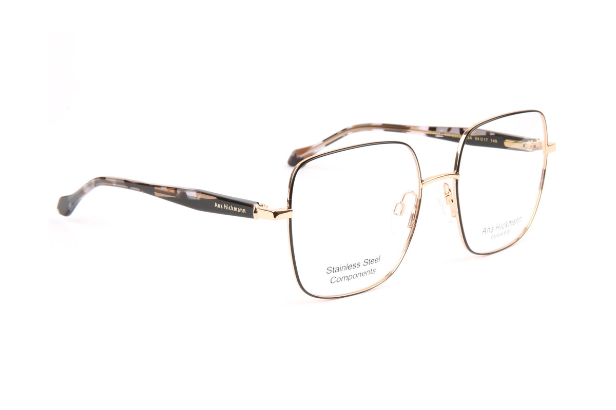 Ana Hickmann AH1556G doré et noir mat - monture optique femme