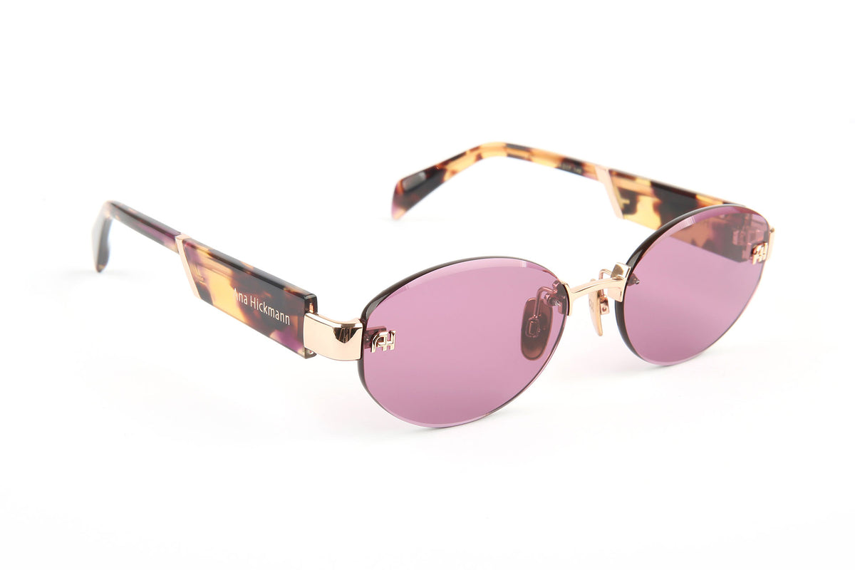 Ana Hickmann AH3317 or rose - lunette de soleil femme ronde