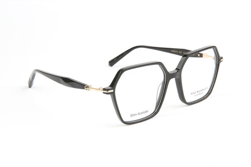 Ana Hickmann AH6572 noir - monture optique femme hexagonale