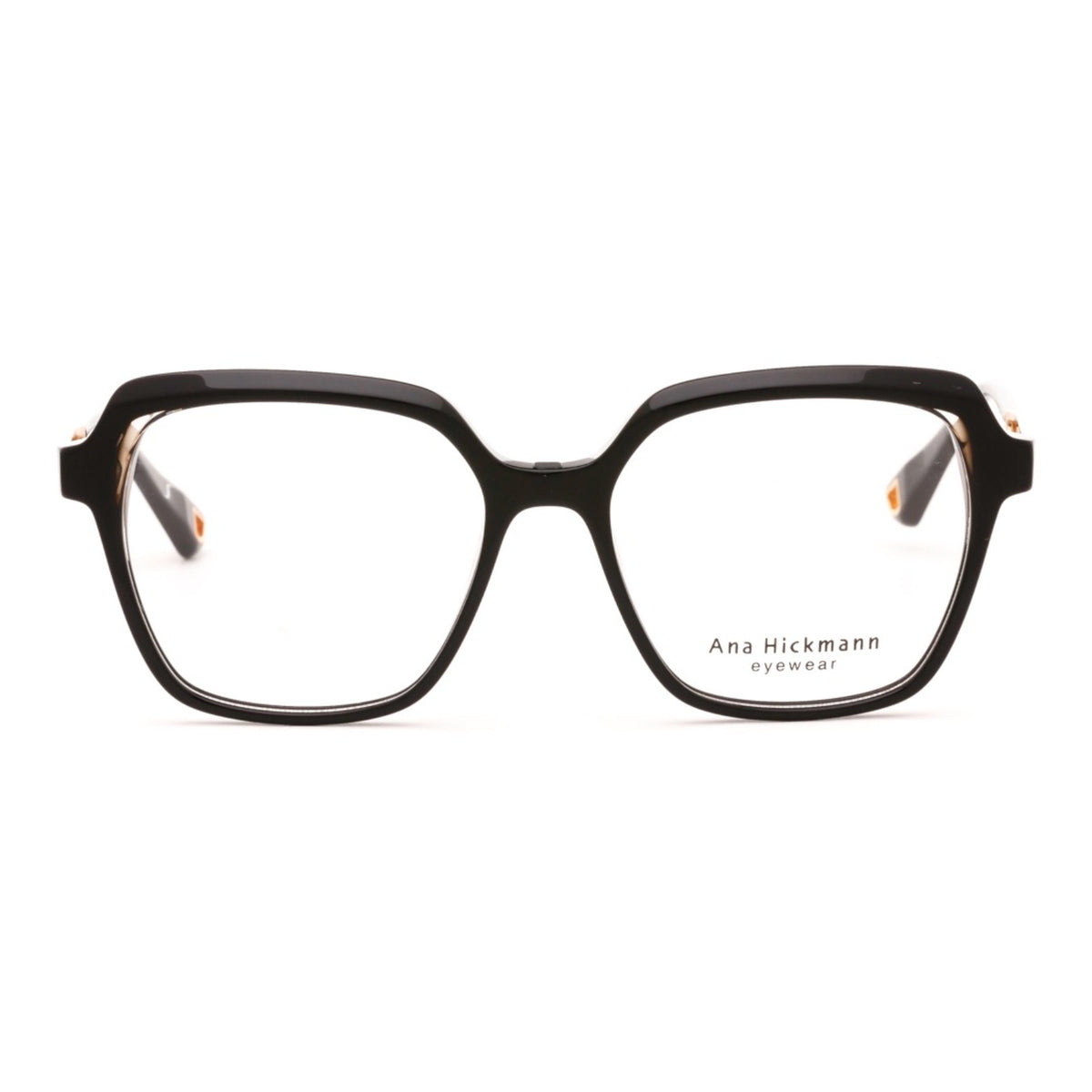 Ana Hickmann AH6585G noir et cristal - vue de face