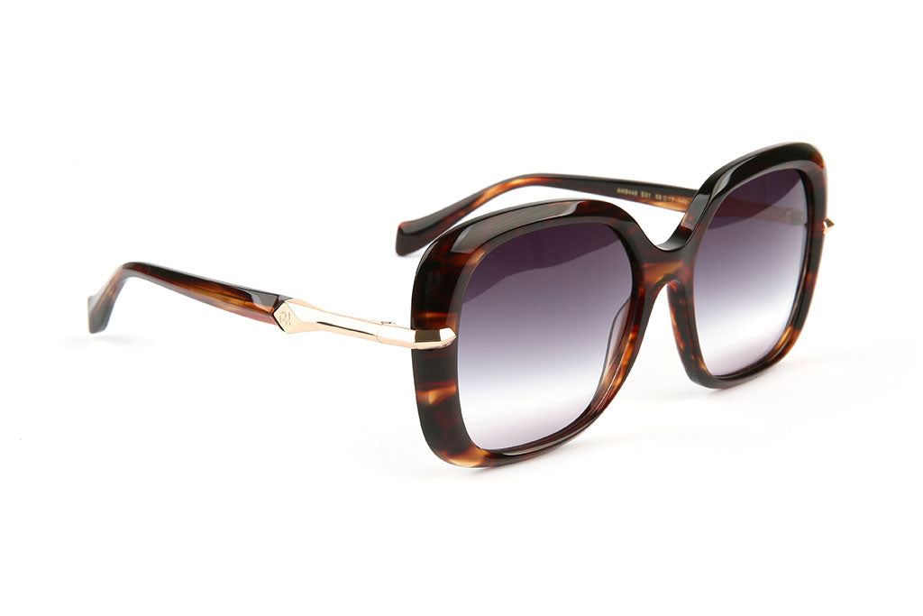 Ana Hickmann AH9449 écaille thé - lunette de soleil femme carrée