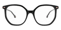 ba&sh BA1076 noir brillant - monture optique femme, vue de face
