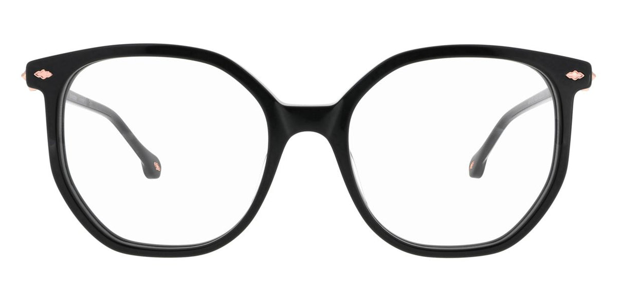 ba&sh BA1076 noir brillant - monture optique femme, vue de face
