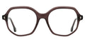 ba&sh BA1085 cristal brun violet - monture optique femme, vue de face