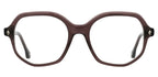 ba&sh BA1085 cristal brun violet - monture optique femme, vue de face